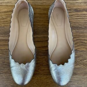 Chloe scalloped Lauren ballerina flat size 39